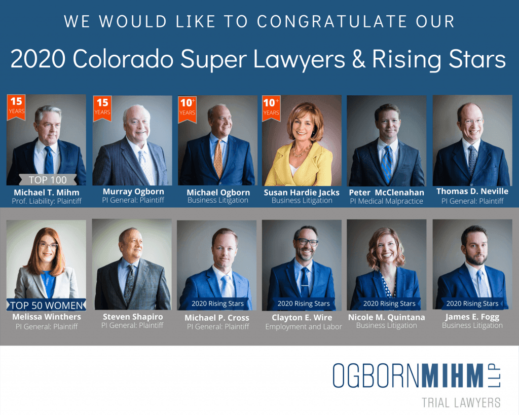 Thirteen Ogborn Mihm Attorneys Named to 2020 Super Lawyers List
