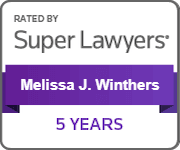 Melissa J Winthers Rated By Super Lawyers 5 Years.