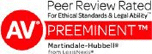 AV Peer Review Rated For Ethical Standards and Legal Ability.