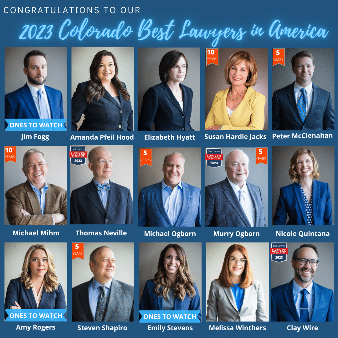 15 Ogborn Mihm lawyers have been included in the 2023 edition of The Best Lawyers in America®