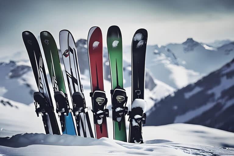 Skis and snowboards in mountain setting - Ski and Snowboard Etiquette