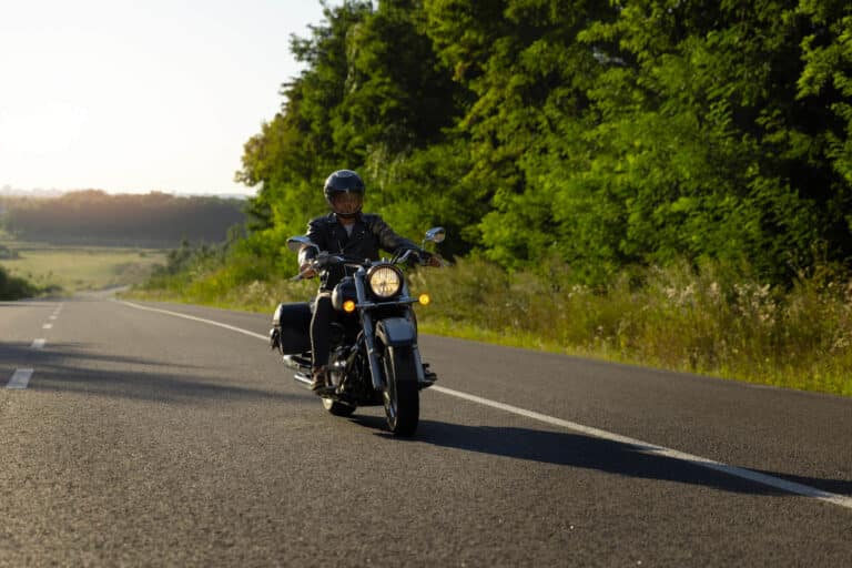 Man riding a motorcycle - Summer Motorcycle Safety